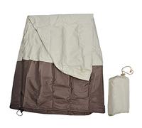 Kukyller Copertura per Fontana, Copertura per Fontana da Giardino in Tessuto Oxford 210d Resistente per Patio Esterno (Beige con Colore del caffè)