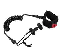 Kukyller Correa De Surf En Espiral, Accesorio De Correa De Muñeca Acolchada Suave Y Ajustable Correas De Tabla De Surf En Espiral para Muñeca con Enchufe para Tabla De Bodyboard Y Tabla De (Nera)