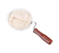 Kukyller Filtro per caffè, calzino per caffè in tessuto di flanella riutilizzabile Colino per filtro per caffè fatto a mano con manico in legno (Piccola)