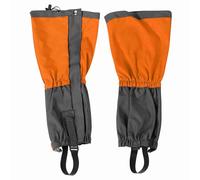 Kukyller Ghette per le gambe per uomo Protezioni per le gambe Ghette per sentieri Ghette per stivali Ghetta per neve Scarpe da trekking Stivali Copri ghette per legging da sci (Arancia)