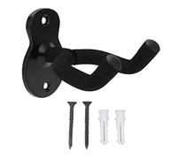 Kukyller Guitar Wall Mount Hanger Guitar Wall Hook Holder Guitar Wall Hanger Guitar Wall Mount Guitar Hooks For Wall String Swing Guitar Wall Hanger Musical Instrument Accessories (Matte Black)