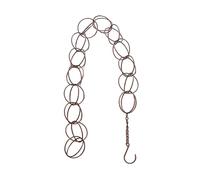 Kukyller Metal Rain Chain Rain Chain Wind Chime Ring Wind Chime Rain Chains for Outside Rain Catcher Chain