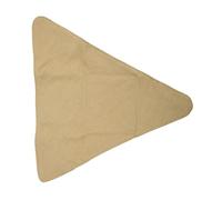 Kukyller Mini sgabello da campeggio pieghevole in tessuto, 2 pezzi impermeabile portatile sedia da campeggio in tela artigianale robusto sgabello triangolare in tessuto per barbecue party (Caqui)