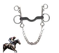 Kukyller Morso per Cavallo, Filetto per Cavallo Morso per Bocca in Acciaio Inossidabile Lucidato a Mano Sicuro Facile Controllo per Accessori da Corsa (127MM)