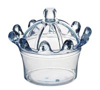 Kukyller Scatola di caramelle a corona ricaricabile, 12 pezzi di caramelle di calice della corona di plastica riutilizzabile con cupola (02)