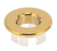 Kukyller Sink Overflow Ring, Bathroom Kitchen Sink Basin Trim Overflow Cover Hole Insert Cap Chrome Bathroom Wash Basin Replacement Accessory For Ceramic Vanity Sink (Tempo atmosferico)