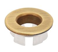 Kukyller Sink Overflow Ring, Bathroom Kitchen Sink Basin Trim Overflow Cover Hole Insert Cap Chrome Bathroom Wash Basin Replacement Accessory For Ceramic Vanity Sink (Bronzo)