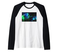 Kula Shaker Hush Cantante Crispian Mills Live 1999 Maglia con Maniche Raglan