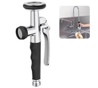 KULACO Pomello da cucina professionale per gastronomia, pomello in ottone, pomello con attacco universale 1/2", pomello da cucina con fermo incluso (Nero)