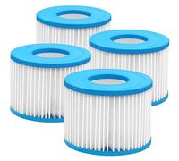 Kulamo 4 Pezzi Filtro di Ricambio per Best-Way & Intex, Cartucce Filtranti Compatibili con Pompe Filtro Pompa Tipo VI, Filtro di Ricambio per Vasca Idromassaggio, per Sottomarini Caldi e Spa