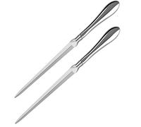 Kulannder 2 Pack Letter Opener, Taglierina Aperta Involucro in Metallo Lettera Aperta Taglierina a Mano Argento per Forniture per Home Office (9 Pollici)