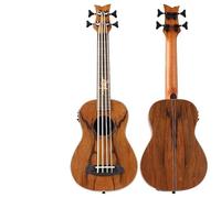 Kulele per adulti, mini chitarra a quattro corde da 76,2 cm, con corpo interamente in legno, adatto per suonare e fondo e lati in acero