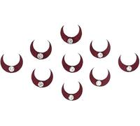 KULIA® Adesivo per tatuaggi indiani sulla fronte con elastico per capelli, pietra Bindi, accessori per capelli da donna, puntini rotondi, fascia per capelli da sposa, fascia per mano, elastico