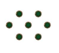 KULIA® Bindi Adesivo tatuaggio temporaneo sulla fronte pietra Bindi gemme il viso donna accessori sposa gioielli per il viso 6 confezioni colore verde Tikka Bollywood Bindi Karwa Chauth regali donne