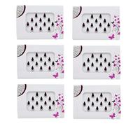 KULIA Bindi Indiani da Donna - Confezione da 6 Pacchetti - Tatuaggi Adesivi e Gemme per il Viso - Bindi Rotondi Color Bordeaux - Ideali per Spose, Matrimoni, Feste Bollywood e Accessori Regalo