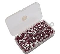KULIA Bindi indiano marrone, confezione da 1 scatola con gemme per il viso, tatuaggi adesivi, in velluto, multi design, da donna, per matrimonio, tikka chand, bindi, gioielli alla moda, lunghi e