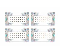KULIA® Bindi Multicolore - Adesivi Tatuaggio Tikka Frontale Autoadesivi - Confezione da 4 Bustine - Gioielli per il Viso e Adesivi Indiani per Donna - Per Uso Quotidiano, Matrimoni e Moda