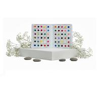 KULIA Bindi multicolore, confezione da 6 adesivi per tatuaggi, accessori da sposa indiani, tikka per la fronte, adesivi con gemme per il viso, adesivi Bollywood, dimensioni miste per feste