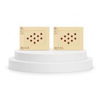 KULIA® Bindi rosso bordeaux con ciottoli da donna, piccoli adesivi per la fronte (confezione da 2), decorazione autoadesiva per il viso (motivo floreale), stile matrimonio, regalo perfetto