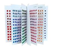 KULIA Bindi rotondo a libro tikka per la fronte adesivi per tatuaggi gemme per il viso adesivi per nail art pietre multiple di diverse dimensioni set di bindi per festa Bollywood accessori di moda