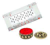 KULIA® Black Bindi Tattoos Sticker Fronte Tikka 6 confezioni Bindi tondo Accessori da sposa Uso quotidiano Adesivi Bindi Pietra di cristallo Bindi Bollywood Party Bindi Gioielli di moda Gioielli