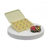 KULIA® Crystal Bindi Donna Tikka Tatuaggi Adesivi Bindi Multicolori Matrimonio Bindi Piccola Scatola Un Singolo Bindi Rotondo Pois Bollywood Festa Mix Dimensioni Bindi Lungo Gioielli per il Viso