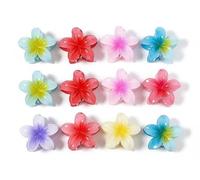 KULIA Fermagli per capelli a forma di fiore per ragazze capelli lunghi 12 pezzi di artigli colorati accessori per capelli resistenti di grandi dimensioni per capelli indossare tutti i giorni