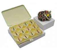 KULIA® Indian Bindi Fronte Tikka Tatuaggi Adesivi Bindi Multicolori Donna Sposa Tikka Matrimonio Bindi Piccola Scatola Un Pois Bollywood Festa Mix Dimensioni Bindi Lungo Gioielli per il Viso