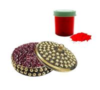 KULIA® Round Bindi Maroon Dots Tattoos Sticker Wedding Tikka 3 Pacchetti Round Bindi Accessori Sposa Uso Quotidiano Bindi Adesivi Cristallo Pietra Bindi Bollywood Party Bindi Gioielli Di Moda