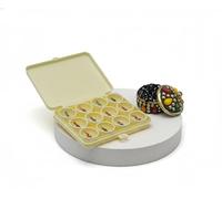 KULIA® Round Bindi Tatuaggi Adesivi Gemme per il Viso Bindi Multicolori Adesivi Indiani Fronte Tikka Matrimonio Bindi Piccola Scatola Bollywood Festa Mix Dimensioni Bindi Lungo Gioielli per il Viso