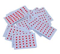 KULIA Round Dots Red Bindi 6 Pacchetti Tikka Red Dots Tatuaggi Adesivi Fronte Donne Bindi Sposa Bollywood Party Mix Size Adesivi Indiano Gioielli Moda Gioielli Viso