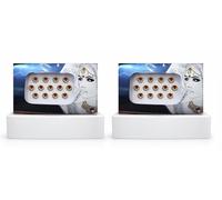 KULIA Set di 2 confezioni di Bindi rotondi in velluto bordeaux gemme per il viso adesivi per tatuaggi bindi la fronte per donna gioielli alla moda Tikka accessori per feste regalo per donna