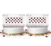 KULIA Set di 2 pacchetti di adesivi per bindi rosso bordeaux per donne, gioielli di moda, tikka per matrimoni, accessori per feste Bollywood, punti rotondi, bindi da sposa, regalo per donna