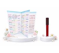 KULIA - Set di Bellezza per il Viso da Sposa: Bindi in Velluto con Sindoor Liquido, Adesivi Tatuaggio Gioiello (Modello Chand), Gemme Multicolore per il Viso - Accessori per Feste e Regali per Donna