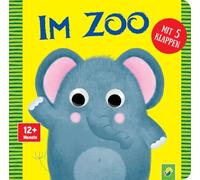 Kulleraugenbuch Im Zoo: Mit 5 Klappen