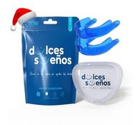 KULTIMA Stecca Scarica Notturna. 2 orali dentali modellabili per dormire +1 astuccio personalizzato. Soluzione Contro il Bruxismo, Rifiuti Denti, Disturbi ATM, NO BPA Pratica Sportiva (AZUL, S)