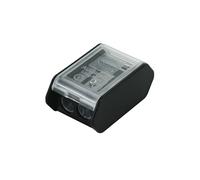 KUM 1055511 - Affilatoio a cono lungo AS3, affilatoio con contenitore, incl. 2 lame di ricambio, nero, 1 affilatoio
