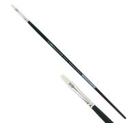 KUM 5121711 - Pennello per acrilico e olio Black Line, piatto, dimensione 4, per artisti, pennelli per artisti, forniture per artisti