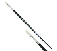 KUM 5121911 - Pennello per acrilico e olio Black Line, piatto, misura 8, per artisti, pennelli per artisti, forniture per artisti