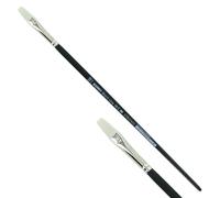 KUM 5122011 - Pennello per acrilico e olio Black Line, piatto, misura 10, per artisti, pennelli per artisti, forniture per artisti