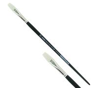 KUM 5122111 - Pennello per acrilico e olio Black Line, piatto, misura 12, per artisti, pennelli per artisti, forniture per artisti