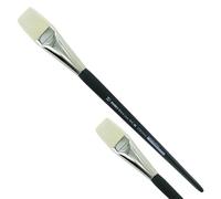 KUM 5122611 - Pennello per acrilico e olio Black Line, piatto, misura 24, per artisti, pennelli per artisti, forniture per artisti