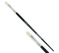 KUM 5123211 - Pennello per acrilico e olio Black Line, lingua di gatto, misura 12, per artisti, pennelli per artisti, forniture per artisti