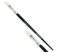 KUM 5123311 - Pennello per acrilico e olio Black Line, lingua di gatto, dimensione 14, per artisti, pennelli per artisti, forniture per artisti