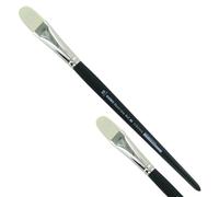 KUM 5123511 - Pennello per acrilico e olio Black Line, lingua di gatto, misura 20, per artisti, pennelli per artisti, forniture per artisti