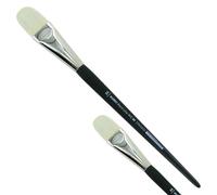 KUM 5123611 - Pennello per acrilico e olio Black Line, lingua di gatto, dimensione 24, per artisti, pennelli per artisti, forniture per artisti