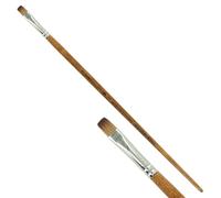 KUM 5125611 - Pennello per acrilico e olio Wood Line, piatto, misura 8, per artisti, pennelli per artisti, forniture per artisti