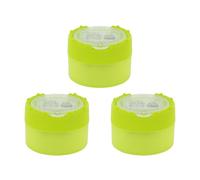 KUM AZ102.87.16-G - Temperino con contenitore Click-Snap M2, verde, confezione da 3, temperino a doppio contenitore