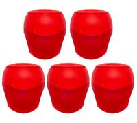 KUM AZ1024516-R - Temperino con contenitore Pencil Pal K1, 5 temperini rossi, temperino con contenitore