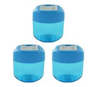 KUM AZ103.59.16-B - Temperino con contenitore Oval Office M2, blu, confezione da 3, temperino a doppio contenitore